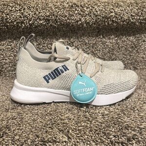 Puma Beige Knit Sneakers